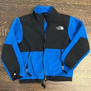 North Face Blue and black polartec Denali fleece zip up. Size 6 or XS